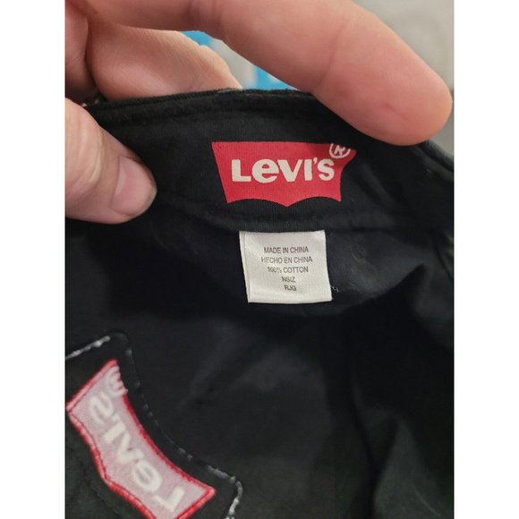 Levi's Levi Strauss Jeans 501 Red Tag Patch Snapback Black Baseball Cap Hat - Picture 6 of 6